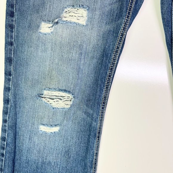 BKE Denim Men's 32R Derek Jeans Distressed Holes - Picture 8 of 15